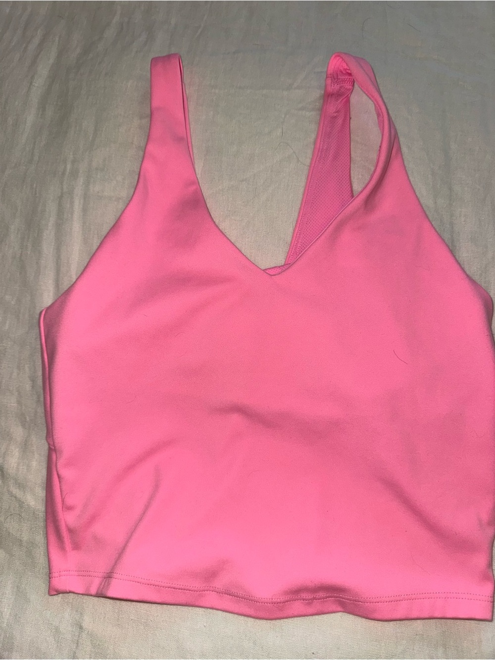 all in motion Hot Pink V-Neck Crop Tank